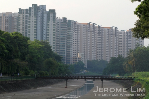 The former Yew Tee Village - now dominated by the towering blocks of the new Singaporean village.