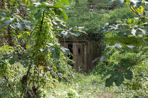 The entrance to the Attap Valley bunker.