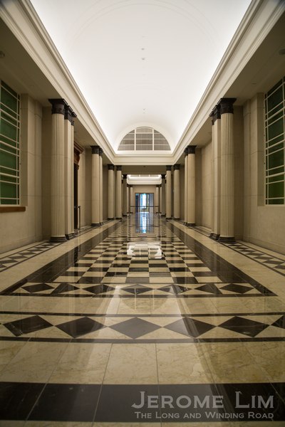 The re-tiled corridors of the Old Supreme Court.