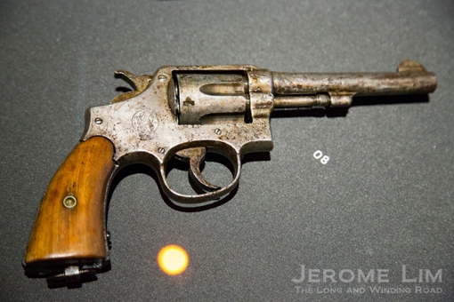 A revolver seized during the tumultuous 1950s. 