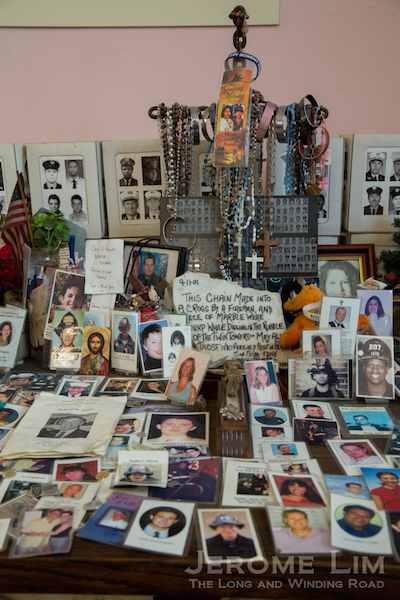 An altar to the victims inside St. Paul's Chapel.