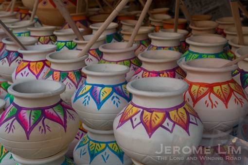 Decorated Clay Pots.